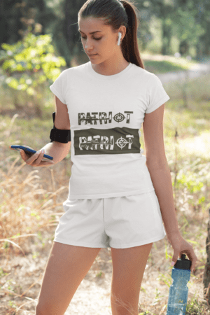 mockup of a young woman wearing a sublimated t shirt and shorts 33079